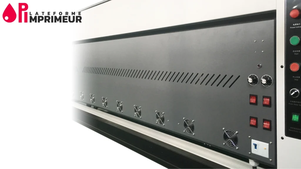 Sécheur Infrarouge optimisé 4 zones régulées Système industriel de sécheur infrarouge optimisé pour imprimante grand format professionnelle 3m20