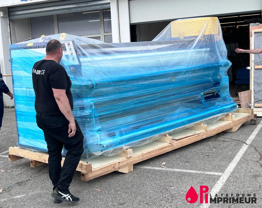 vente et livraison d'une calandre de sublimation rapide