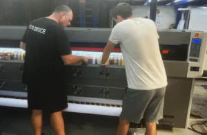 vérification d'impression rapide sublimation directe sur Apsaras G4D-Max vérification du test d'impression de la GZ Apsaras G4D-Max