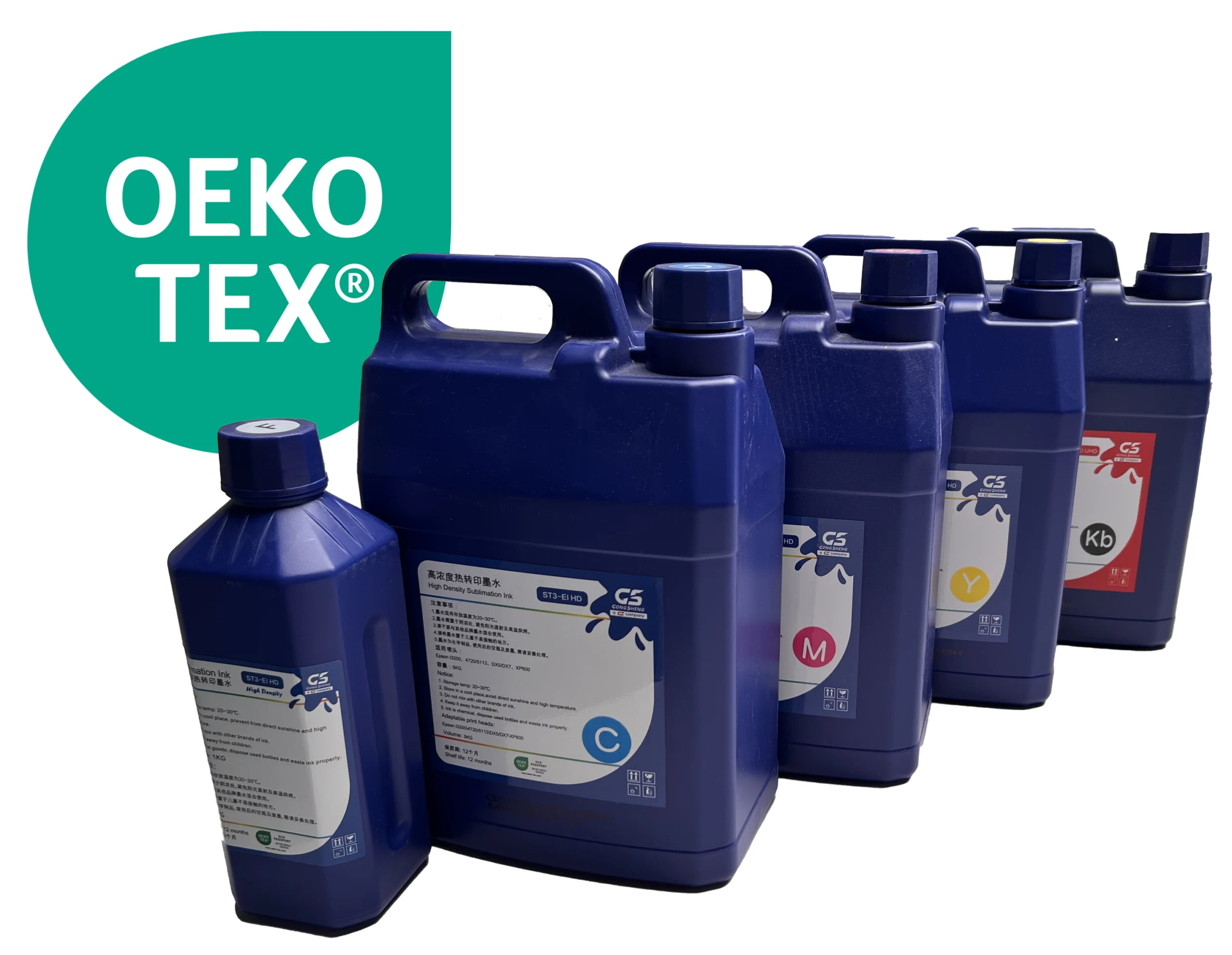 encre sublimation haute densité oeko-tex