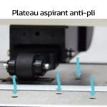 plotter de découpe pas cher professionnel avec plateau aspirant anti-pli