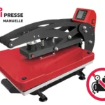 Presse textile manuelle professionnelle semi-automatique pas cher sans compresseur