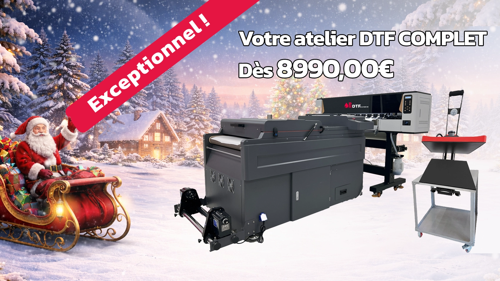 Offre spéciale noël : votre atelier DTF complet